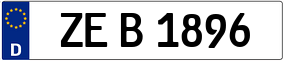 Trailer License Plate